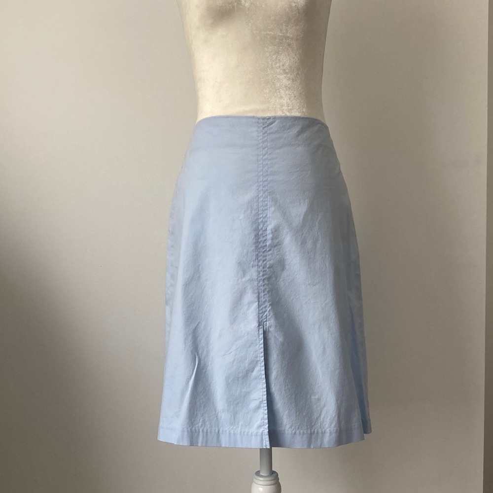 GAP Factory Blue Skirt with Front Slit